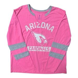 Size XL Women's Pink Arizona Cardinals Football Long Sleeve Jersey New Unworn